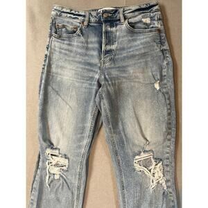 Women's Daze Distressed Light Wash Jeans Size 28